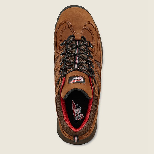 Mens Red Wing Truhiker - 3-inch Waterproof Safety Toe - Hiking Boots Brown - RNX631879